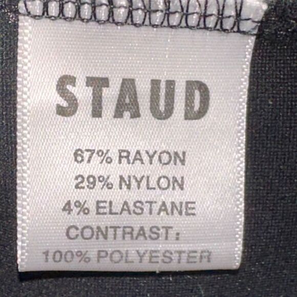 Staud Umbria Ponte One Piece Cropped Jumpsuit - Picture 6 of 6